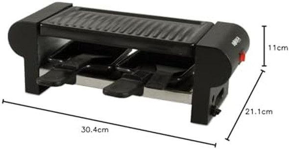 Boska Raclette Grilling Set - Partyclette Grilling To Go Set - Suitable for Cheese Meat Fish and Vegetables - Portable Non-Stick - Dishwasher Safe Wedding Registry Items