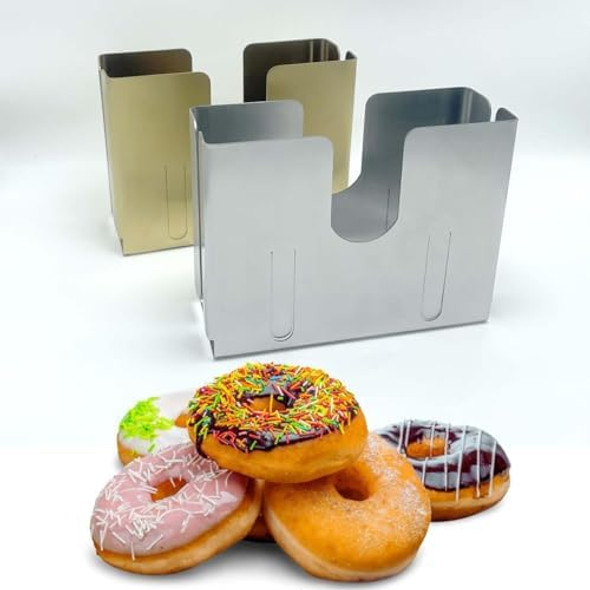 Stainless Steel Bagel Slicer and Cutter Bagel Holder for Slicing Small and Large Bagels Bagel Cutter Slicer with Bun Holder and Slicing Guide - Perfect Bagel Slicer for Large Bagels
