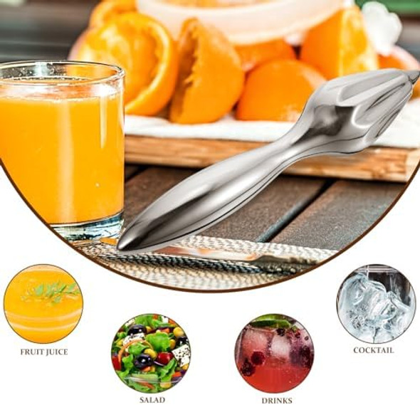 Stainless Steel Lemon Reamer Stainless Steel Citrus Reamer Lemon Reamer Manual Fruit Juicer Squeezer Handheld Citrus Juicer Squeeze The Lemon For Daily Home Bar Cafe Use