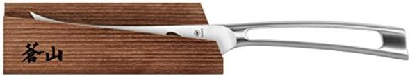 Cangshan TN1 Series 1021882 Swedish 14C28N Steel Forged 5-Inch Tomato/Cheese Knife and Wood Sheath Set