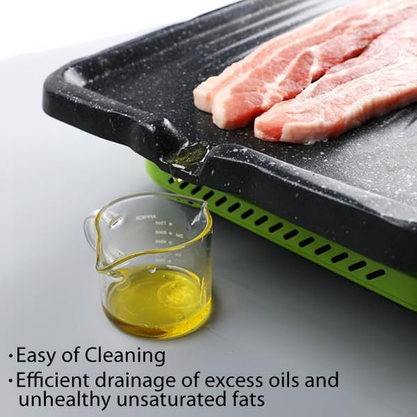 Nonstick Stovetop Korean BBQ Grill Pan Square Cast Aluminum for indoor outdoor