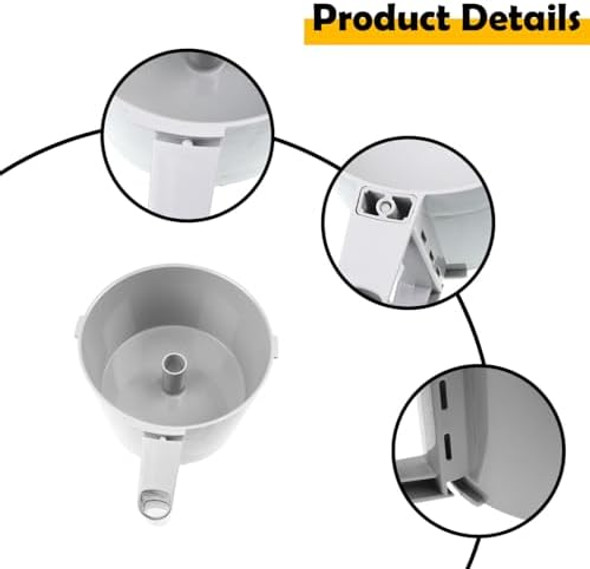 112204S Cutter Bowl 3 Quart Bowl Compatible with Robot Coupe R2 R2 Dice R2B R2N Food Processor