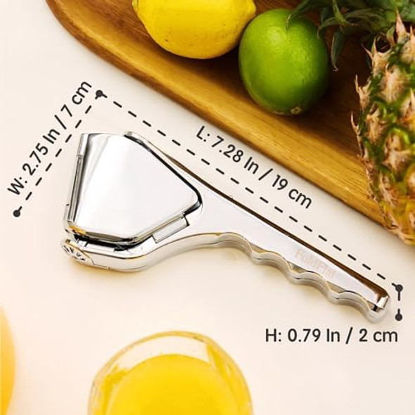 Lemon Squeezer Lime Squeezer Max Extraction Compact Hand Juicer for Citrus Lemon Lime Orange Zinc Alloy Juicer