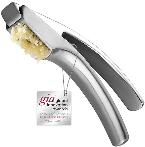 Gourmet Easy Ultimate Kit - Garlic Press + Meat Tenderizer + Juicer + I & Y Peeler Stainless Steel 5 YEARS Gourmet Easy Ultimate Kit - Garlic Press + Meat Tenderizer + Juicer + I & Y Peeler Stainless Steel 5 YEARS