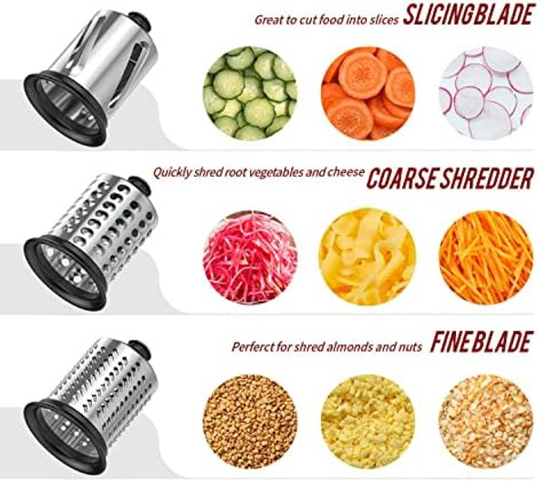 Slicer Shredder Attachment for KitchenAid Stand Mixers Vegetable Cheese Grater Salad Maker Food Slicers Accessories for Kitchenaid Easy Clean Dishwasher Safe Cheese Shredder by Gvode