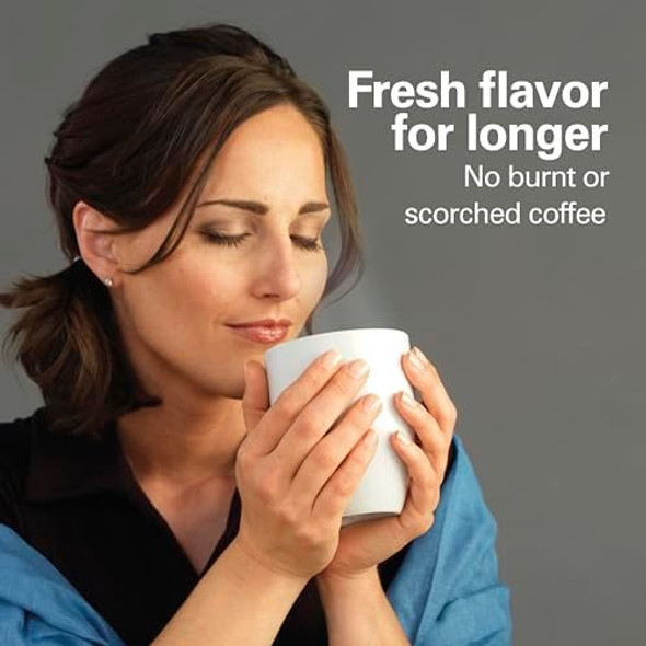 Hamilton Beach One Press Programmable Dispensing Drip Coffee Maker with 12 Cup Internal Brew Pot Removable Water Reservoir Black & Stainless Steel (48465) Hamilton Beach One Press Programmable Dispensing Drip Coffee Maker with 12 Cup Internal Brew Pot Removable Water Reservoir Black & Stainless Steel (48465)