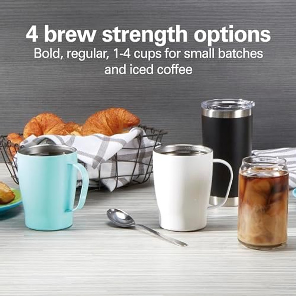 Hamilton Beach One Press Programmable Dispensing Drip Coffee Maker with 12 Cup Internal Brew Pot Removable Water Reservoir Black & Stainless Steel (48465) Hamilton Beach One Press Programmable Dispensing Drip Coffee Maker with 12 Cup Internal Brew Pot Removable Water Reservoir Black & Stainless Steel (48465)