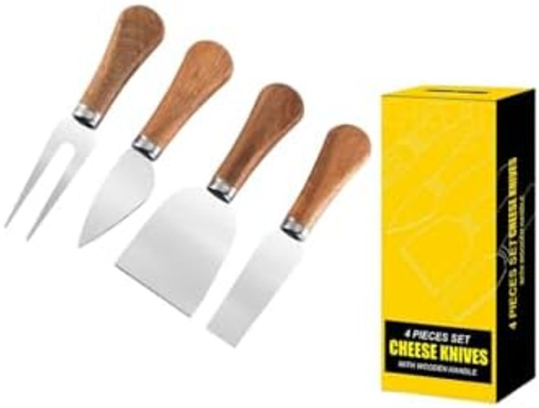 Stainless Steel Cheese Cheese Knife Butter Knife Butter Knife Acacia Wooden Handle Cheese Knife HY2027