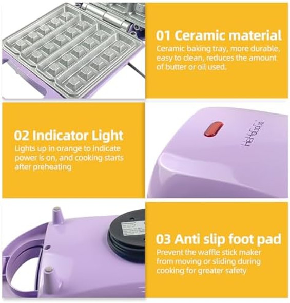 Waffle Stick Maker Mini Waffle Maker Iron Nonstick Pan