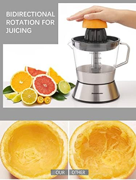 Homeleader Electric Citrus Juicer Orange Juicer with Pulp Control Filter Lemon Squeezer Electric for Grapefruit Orange Lemon Lime