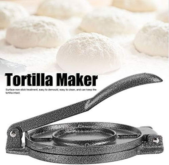 HURRISE Tortilla Maker Pressing Tool Tortillas Press 6.5-inch tool for making chapati tortilla tacos burritos pizza and dough kitchen accessories