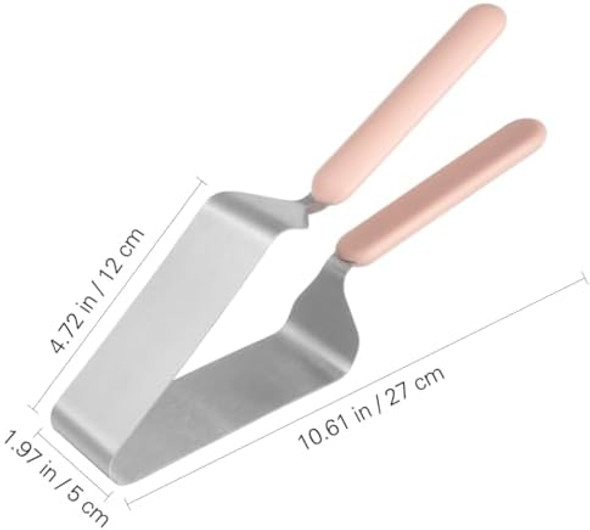 iplusmile 2Pcs Cake Cutter Slicer Stainless Steel Pie Cutter and Server Set Adjustable Cheese Cake Divider Separator with Double Handle Tool Accessory for Wedding
