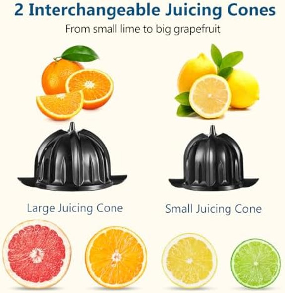 Citrus Juicer Orange Juicer Machine Stainless Steel Hands Lime Grapefruit Squeezer Electric Citrus Juicer for Juice Fruits Lemons