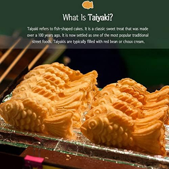 Taiyaki Fish Shape Pancake Pan taiyaki waffeln Non Stick Taiyaki Double Cake Maker with 4 Trays Waffle Baking Pan for Breakfast Pancake Plett Taiyaki Baking Compatible with Electric Gas Waffle Irons