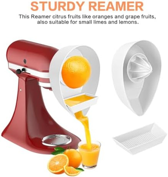 Juicer Attachment for Kitchenaid Stand Mixer with 2 Size Reamer Citrus Juicer Attachments for Kitchen aid Accessories and attachments Juicer Attachment for Kitchenaid Stand Mixer with 2 Size Reamer Citrus Juicer Attachments for Kitchen aid Accessories and attachments