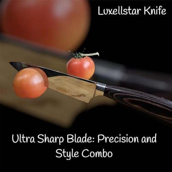 Chef Knife 8 Inch High Carbon Stainless Steel Ultra Sharp with Ergonomic Pakka Wood Stylish Handle Durable 5CR15 Grade Blade Razor Edge Box Included for Family and Friends Chef Knife 8 Inch High Carbon Stainless Steel Ultra Sharp with Ergonomic Pakka Wood Stylish Handle Durable 5CR15 Grade Blade Razor Edge Box Included for Family and Friends