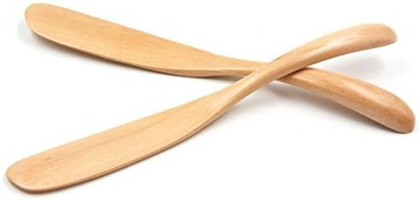 M2cbridge Set of 10 Handmade Butter Jelly Spreader Cheese Knife (Brown Narrow)