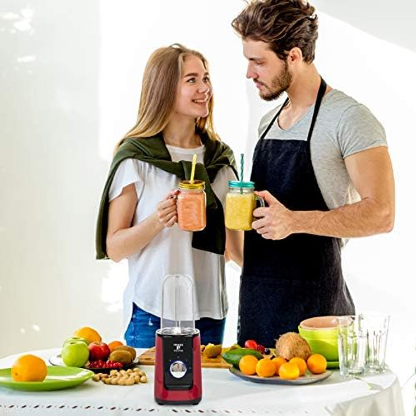 Moss & Stone 2 in 1 Personal Mini Blender with Additional Blender Cups Amazing Bullet Blenders For Making Smoothie White & Black Juice & Smoothie Maker