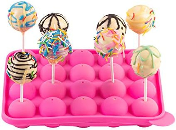 Cake Pop Maker Kit with 2 Silicone Mold Sets with 3 Tier Cake Stand Chocolate Candy Melts Pot Silicone Cake Molds Paper Lollipop Sticks Decorating Pen with 4 Piping Tips Bag and Twist Ties Cake Pop Maker Kit with 2 Silicone Mold Sets with 3 Tier Cake Stand Chocolate Candy Melts Pot Silicone Cake Molds Paper Lollipop Sticks Decorating Pen with 4 Piping Tips Bag and Twist Ties