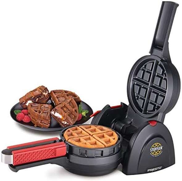 Presto 03512 Stuffler Stuffed Waffle Maker Belgian Large Black