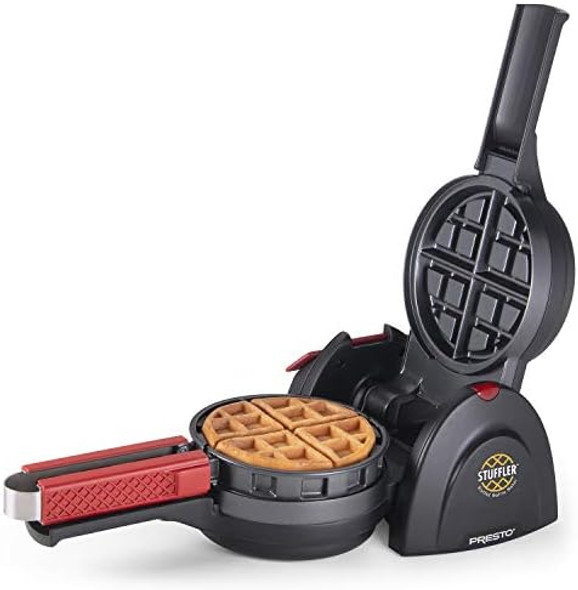 Presto 03512 Stuffler Stuffed Waffle Maker Belgian Large Black