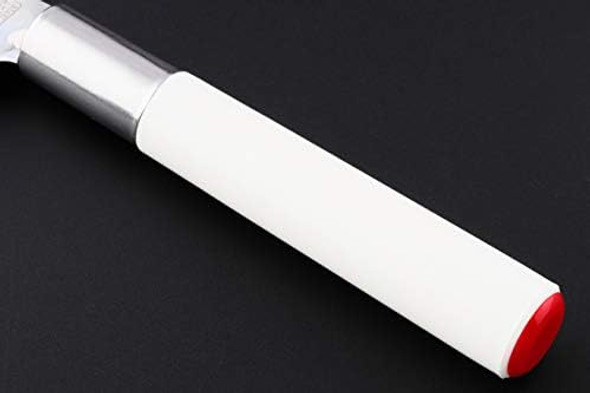 Seki Japan Crinkle Cut Knife Wavy Slice Knife Potato And Vegetable Cutter 3.9 inches Stainless Steel White Handle
