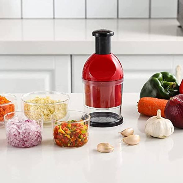 Slap food chopper manual hand vegetable chopper dicer for veggies onion garlic nuts Salads
