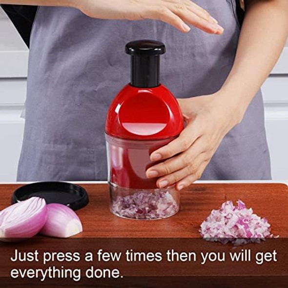 Slap food chopper manual hand vegetable chopper dicer for veggies onion garlic nuts Salads