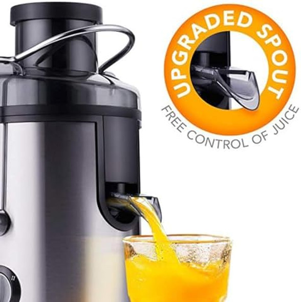 Juicer Machines 800W Powerful Juicer Machines with 2.5inch Large Feed Chute Fully Automatic Centrifugal Juice Extractor Maker 2 Speeds Residue Separated Easy to Clean Juicer Machines 800W Powerful Juicer Machines with 2.5inch Large Feed Chute Fully Automatic Centrifugal Juice Extractor Maker 2 Speeds Residue Separated Easy to Clean