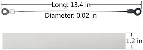 Suitable for 12" Impulse Sealer Poly Bag Sealing Machine Accessories Repair Kit Heat Elements PTFE Cloth Covers 5 Pcs heating element and 5 Pcs PTFE Cloth (Width 0.2in)