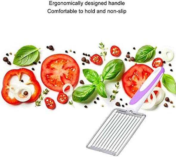 2 Pack Egg Slicer Luncheon Meat Slicer Multipurpose Stainless Steel Strawberry Slicer Tomato Slicer Fruit Slicer for Kitchen Use Dishwasher Safe