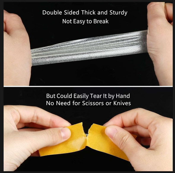 0.7in X 33FT Double-Sided Tape - Super Strong Adhesive & Easy To Remove - Multi-Purpose Use - For Home Office & Crafts - Suitable for Everyone - Great Gift for DIY Enthusiasts