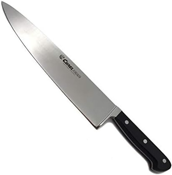 Curel 11-3/4" Chef'S Knife - Forged Blade - Black Pom Handle Curel 11-3/4" Chef'S Knife - Forged Blade - Black Pom Handle
