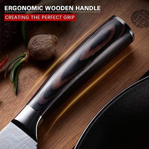 Professional Chef Knife 8 Inch Pro Kitchen Knife German High Carbon Stainless Steel Knife With Ergonomic Handle