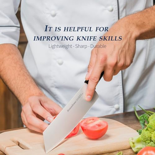 7.6 In. Professional Kitchen Knife Sharp 9Cr18Mov High Carbon Steel Clever Knives Lightweight And Anti-Slip Suitable For Cutting Vegetables Meat And Fruits In Daily Use Box Included