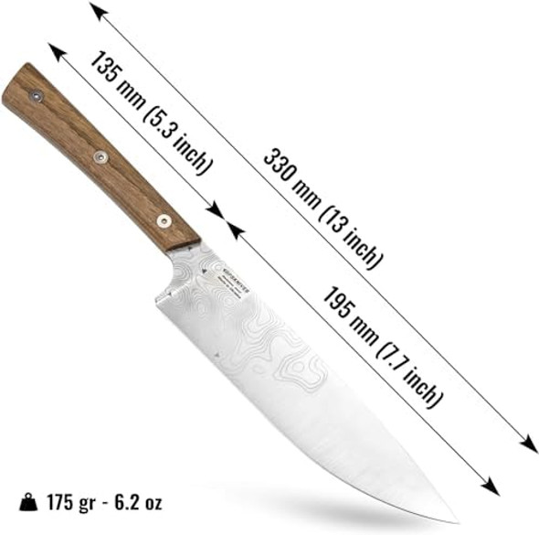 Bps Knives Rosemary - 8 Inch Chef’S Knife - Super Sharp Professional Chef Knife - Premium Stainless Steel Kitchen Knife - s For Men And Women