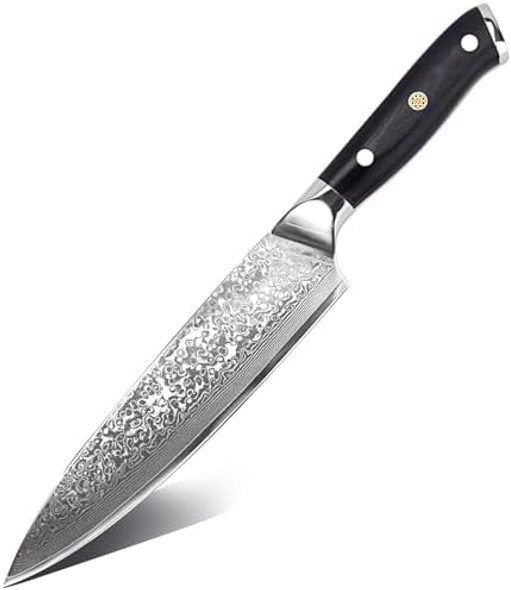 8 Inch Japanese Steel Damascus Kitchen Knife Professional Sharp High Carbon Kitchen Utility Knife 8 Inch Japanese Steel Damascus Kitchen Knife Professional Sharp High Carbon Kitchen Utility Knife