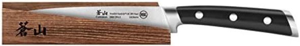 Cangshan Ts Series 1020700 Swedish 14C28N Steel Forged 5-Inch Utility Knife And Wood Sheath Set