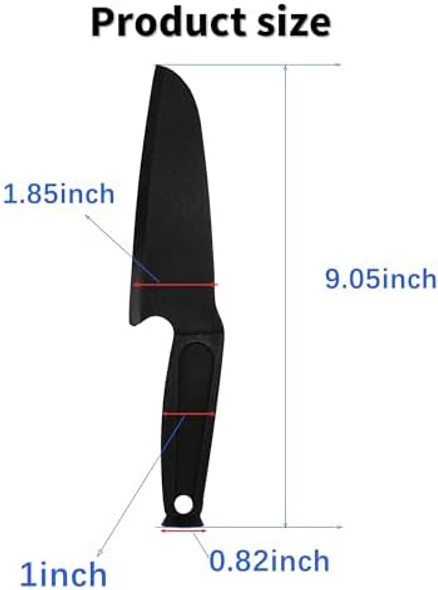 Nylon Knife Plastic Knife Lightweight And Safe Chef Knives Suitable For Cutting Fruits Vegetables Pizza Cakes，Bread (1 Round Hole With Base)
