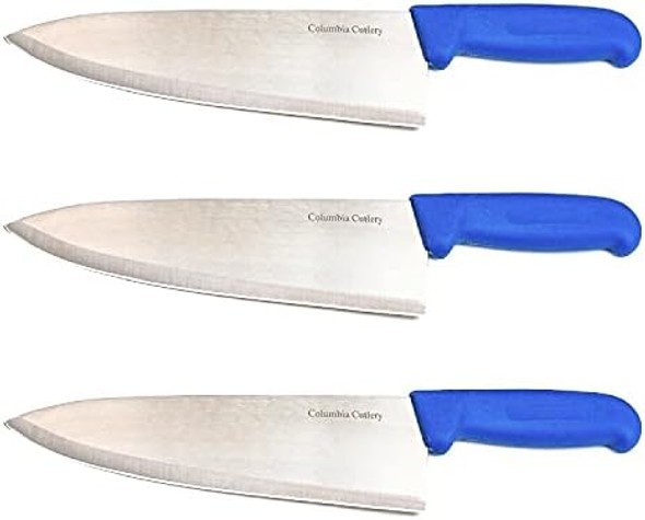 Columbia Cutlery 8 Inchcommercial Chef Cook Knife - Blue Fibrox Handle - Razor Sharp And Dishwasher Friendly (8Inch Blue Chef) Columbia Cutlery 8 Inchcommercial Chef Cook Knife - Blue Fibrox Handle - Razor Sharp And Dishwasher Friendly (8Inch Blue Chef)