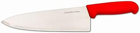 8 In Columbia Cutlery Commercial Chef / Cook Knife-Red Fibrox Handle-Razor Sharp And Dishwasher Friendly (8 In Red Chef)