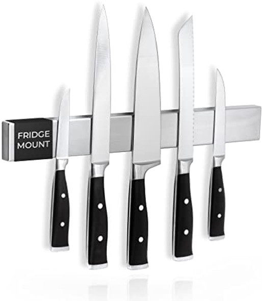 Cucino Refrigerator Magnetic Knife Strip - Steel Magnetic Knife Holder For Refrigerator Cucino Refrigerator Magnetic Knife Strip - Steel Magnetic Knife Holder For Refrigerator