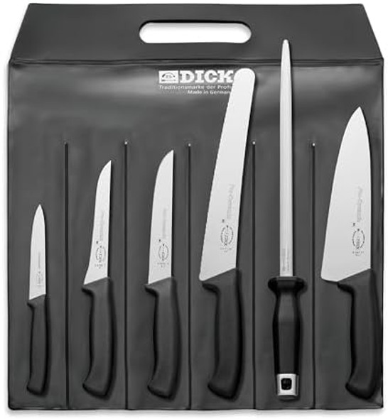 F. Dick - Prodynamic Starter Set - Knife Set With 6 Pieces & 56 Hrc - Ideal For Any Kitchen - Versatile Kit - Nsf - Ultra Sharp - Ergonomic Handles - High Carbon - Made In Germany