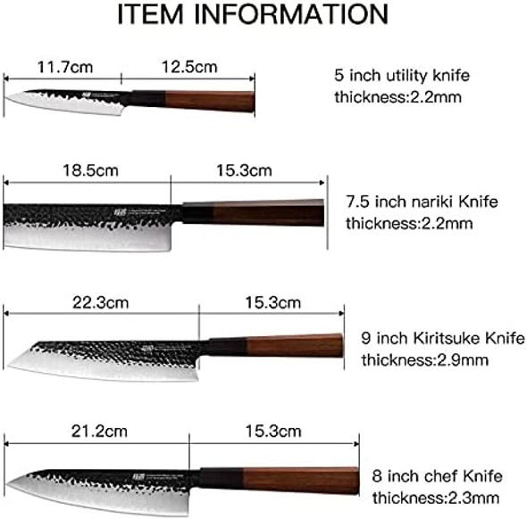 Findking 5 Inch Utility Knife 7 Inch Nakiri Knife 8 Inch Chef Knife 9 Inch Kiritsuke Knife Dynasty Series-3 Layer 9Cr18Mov Clad Steel W/Octagon Handle Gyuto Knife