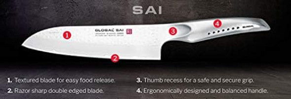 Global Sai Sai-M06-6" Vegetable Knife