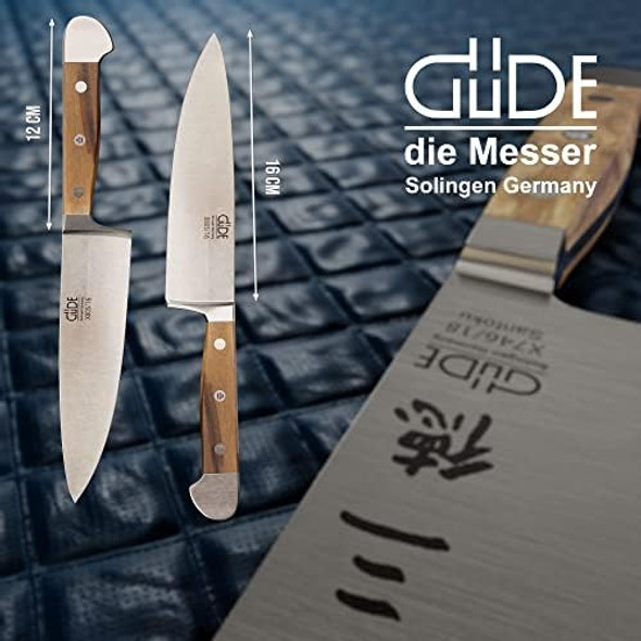 Güde Alpha Olive Series Hand Forged Hand Sharpened Stainless Steel Olive-Wood Handle Hard Chef'S Knife 6-Inch Güde Alpha Olive Series Hand Forged Hand Sharpened Stainless Steel Olive-Wood Handle Hard Chef'S Knife 6-Inch