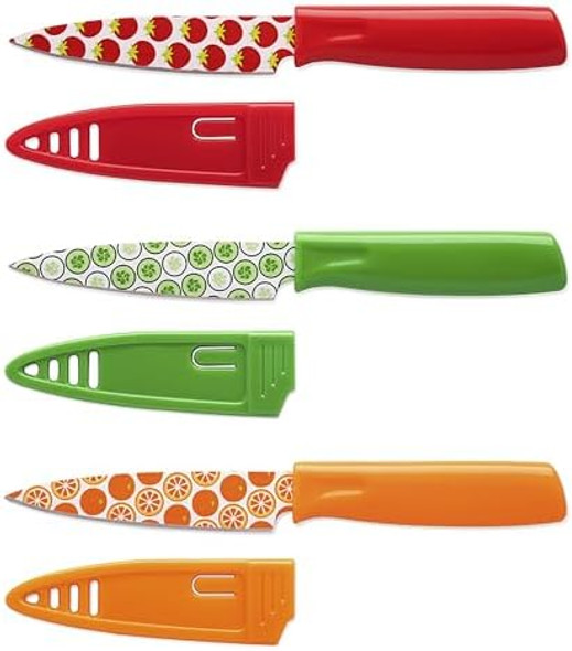 Hampton Forge – 3 Piece Printed Paring Knives With Blade Guards Hampton Forge – 3 Piece Printed Paring Knives With Blade Guards
