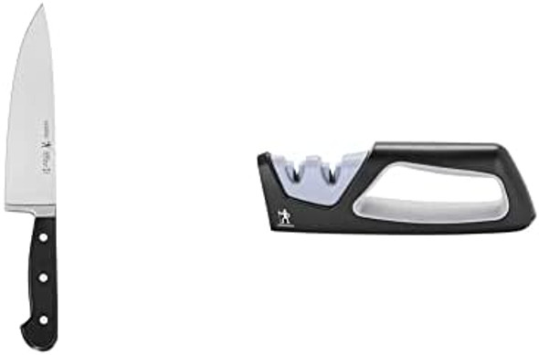 Henckels 8 Inch Chef'S Knife & 7.7 X 8.5 Knife Inch Sharpener Henckels 8 Inch Chef'S Knife & 7.7 X 8.5 Knife Inch Sharpener