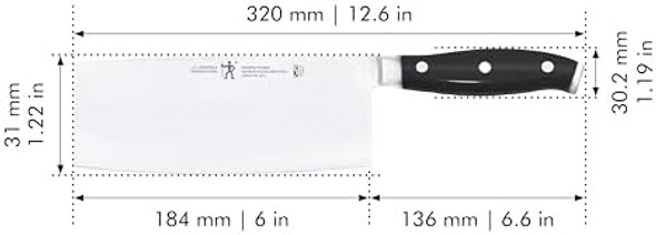 Henckels Forged Premio 6-Inch Meat Cleaver Black/Stainless Steel