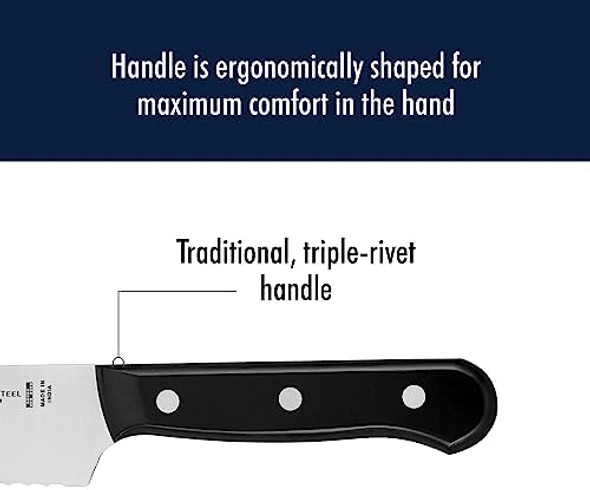 Henckels Solution Razor-Sharp Steak Knife Set Of 4 German Engineered Informed By 100+ Years Of Mastery Black